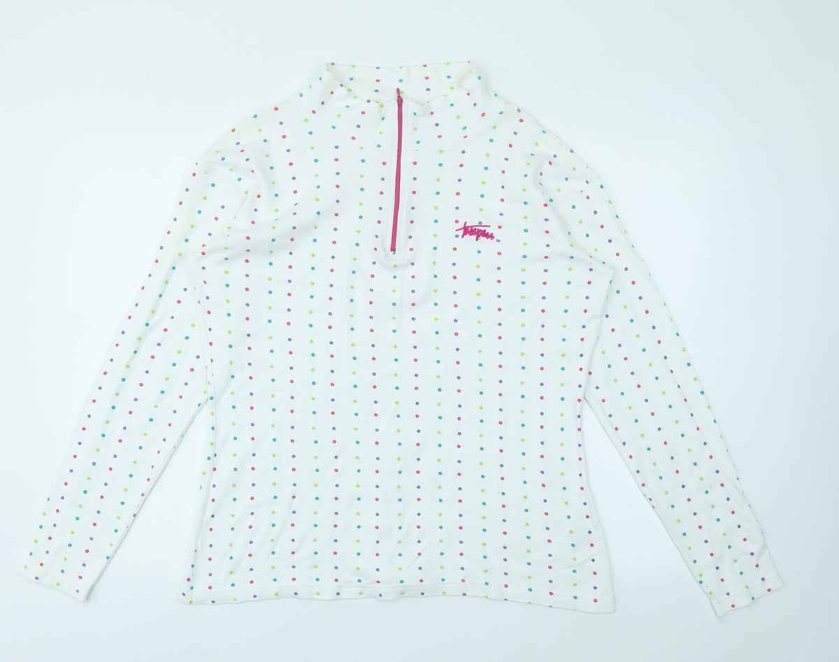 Trespass Womens Multicoloured Polka Dot  Pullover Jumper Size 2XL