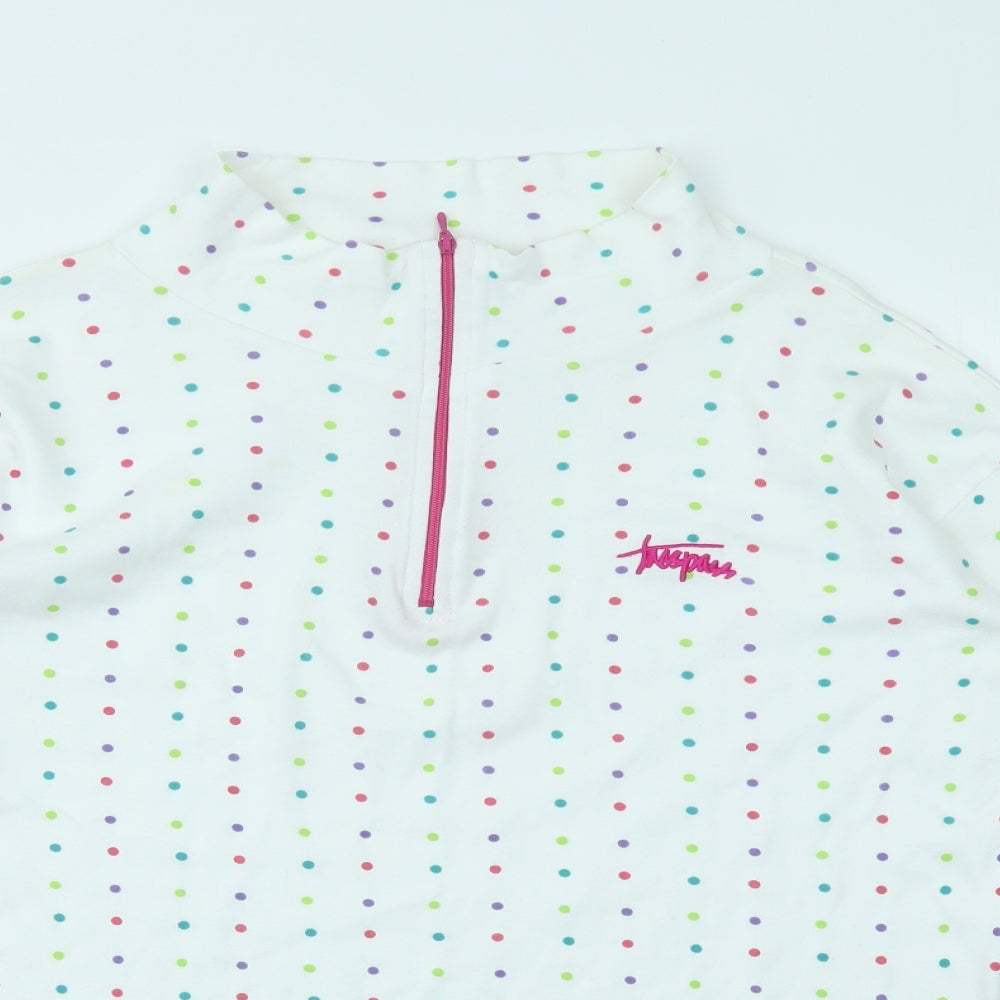 Trespass Womens Multicoloured Polka Dot  Pullover Jumper Size 2XL