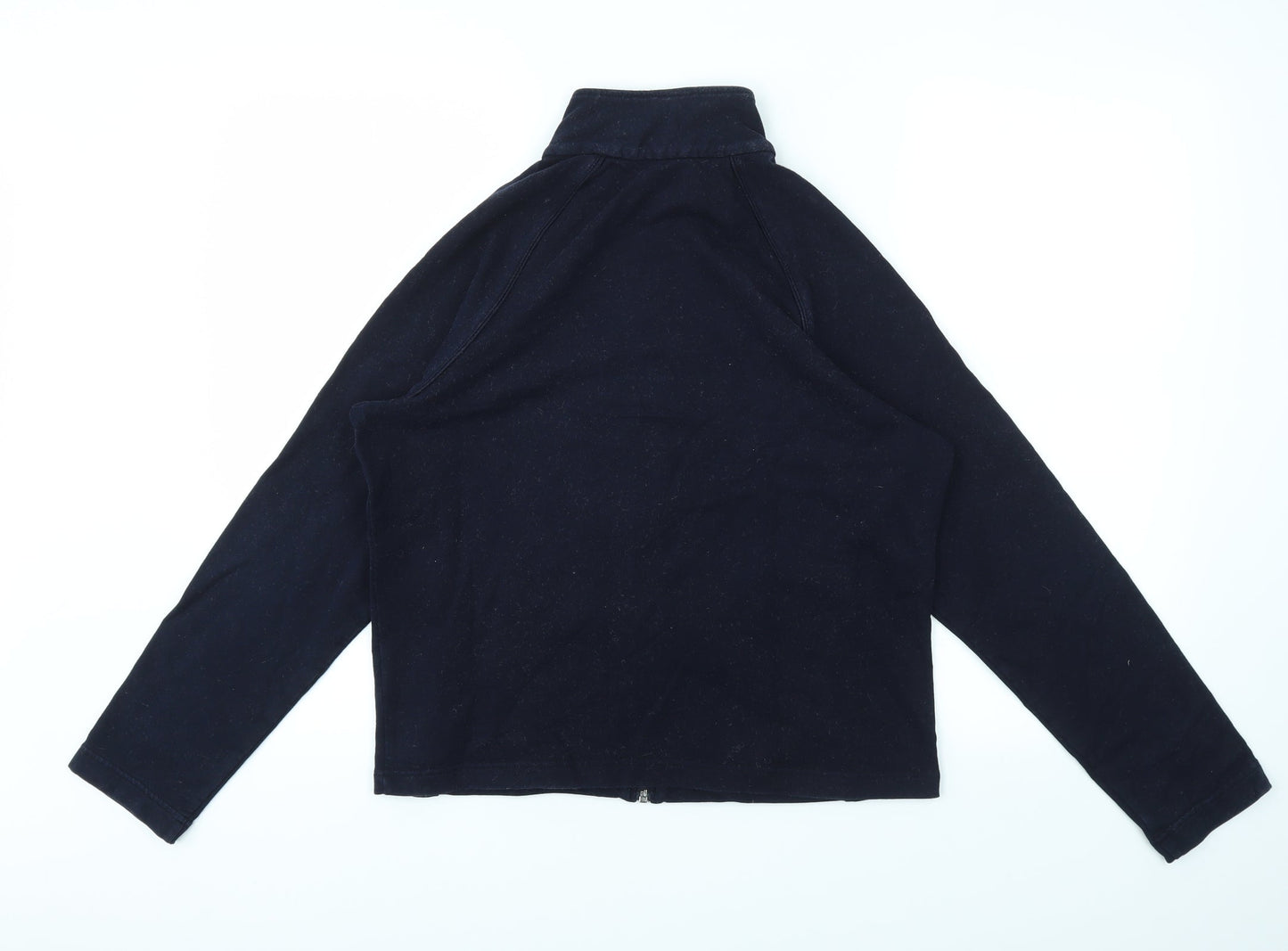 Womens UK Size 14 M&S Blue Full Zip Jumper