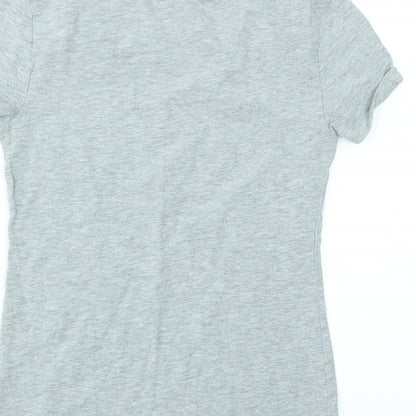 Womens UK Size S H&M Grey Basic T-Shirt