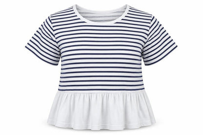 SINSAY Girls Multicoloured Striped  Basic Polo Size L