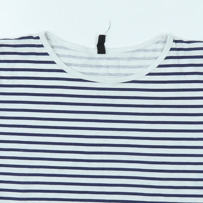 SINSAY Girls Multicoloured Striped  Basic Polo Size L