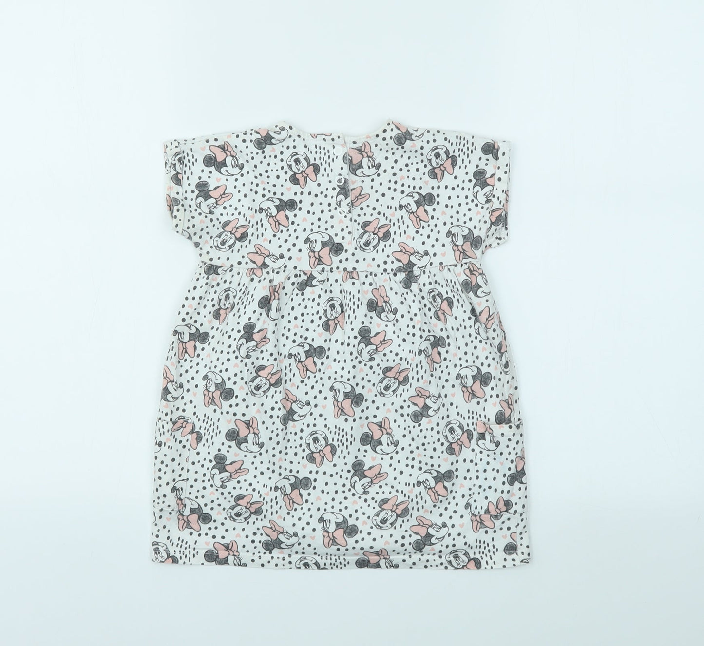George Girls Ivory Geometric  Fit & Flare  Size 12-18 Months