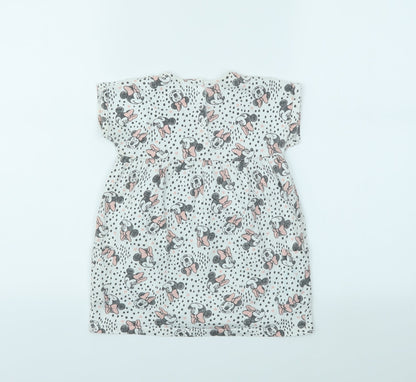 George Girls Ivory Geometric  Fit & Flare  Size 12-18 Months