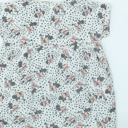 George Girls Ivory Geometric  Fit & Flare  Size 12-18 Months