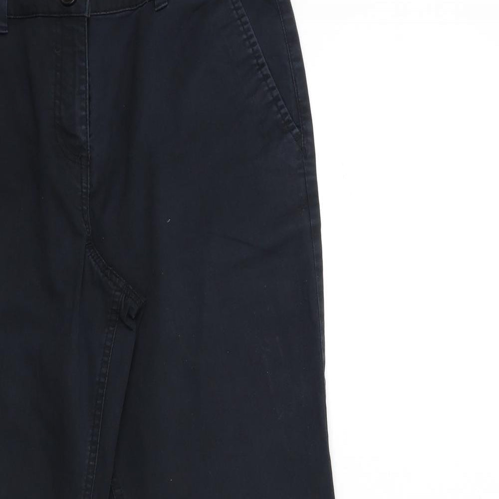 Womens UK Size 12 Debenhams Regular Fit  Black Trousers
