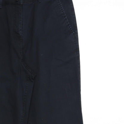 Womens UK Size 12 Debenhams Regular Fit  Black Trousers