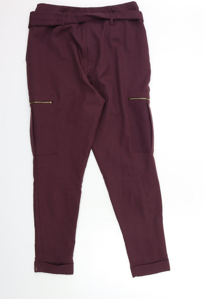 Select Womens Purple   Trousers  Size 10 L30 in
