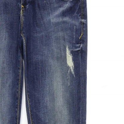 FOR EVERYDAY Womens Blue  Denim Skinny Jeans Size 27 in L27 in