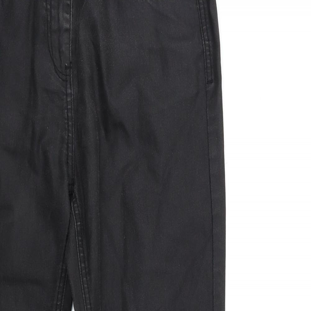 Womens UK Size 30 in Preworn Regular Fit Straight Black Jeans