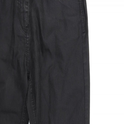 Womens UK Size 30 in Preworn Regular Fit Straight Black Jeans