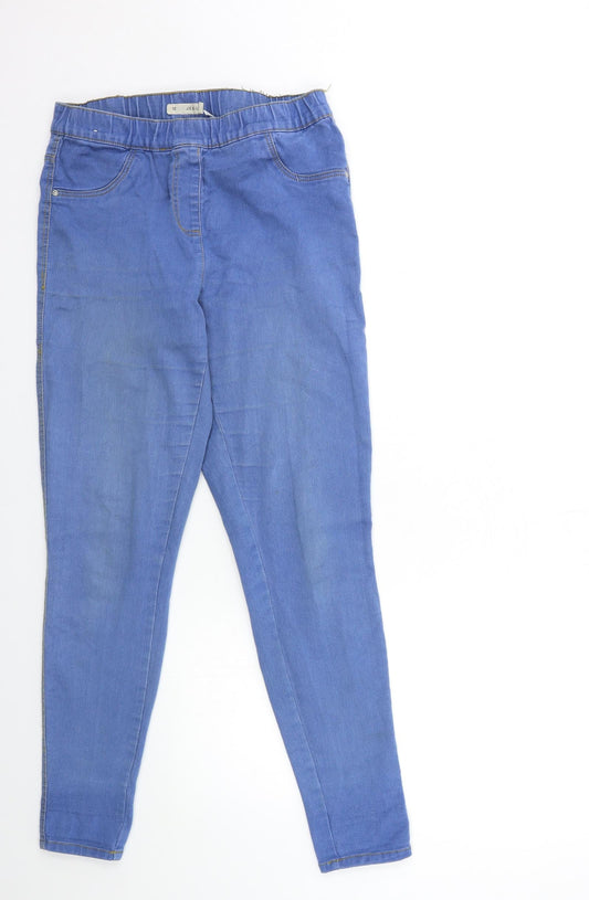 Nutmeg Womens Blue  Denim Jegging Jeans Size 12 L28 in