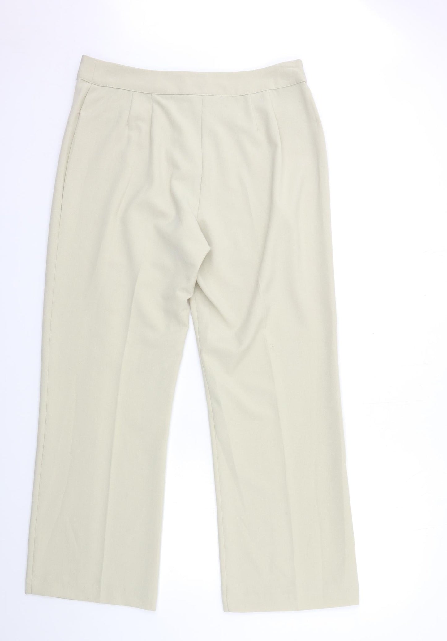Womens UK Size 34 in Preworn Regular Fit  Beige Trousers