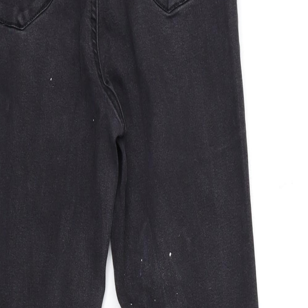 Denim & Co. Womens Black  Denim Skinny Jeans Size 14 L27 in