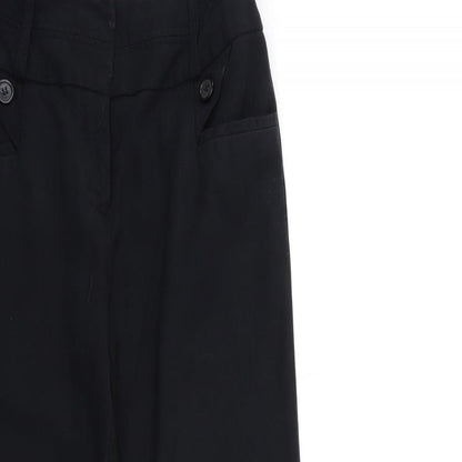 Womens UK Size 8 NEXT Regular Fit  Black Trousers