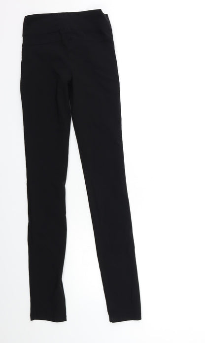 Womens UK Size 8 Preworn Regular Fit Skinny Black Jeans