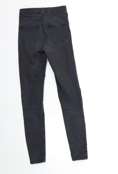 Topshop Womens Black  Denim Skinny Jeans Size 23 in L28 in
