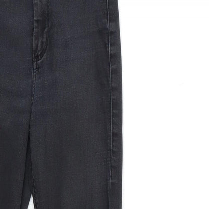 Topshop Womens Black  Denim Skinny Jeans Size 23 in L28 in