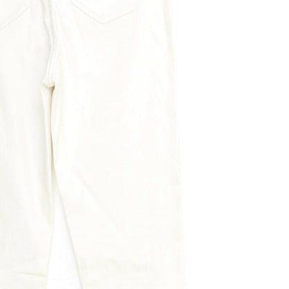 Womens UK Size 10 Papaya Regular Fit Skinny White Jeans
