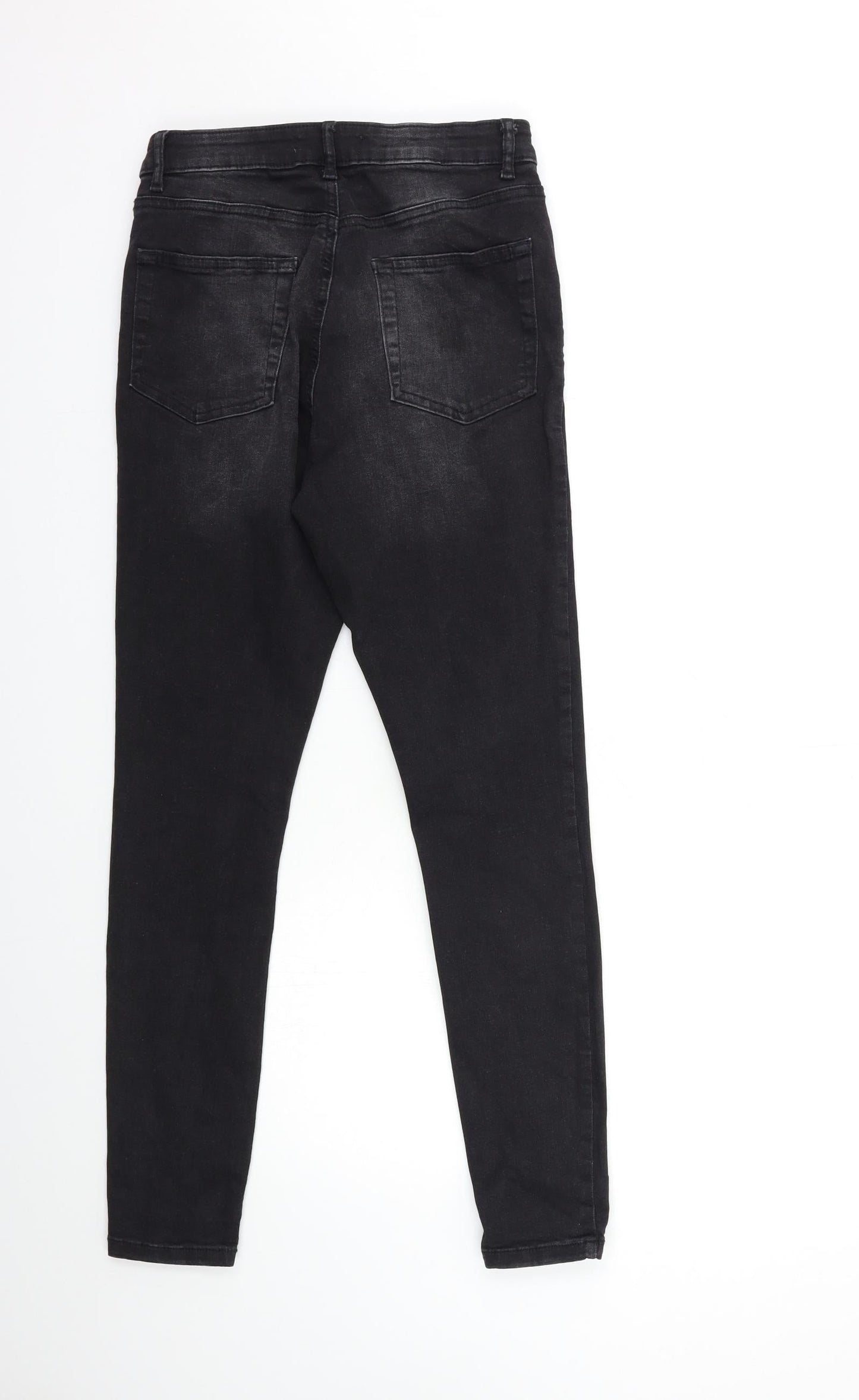 Denim & Co. Womens Black  Denim Skinny Jeans Size 12 L28 in