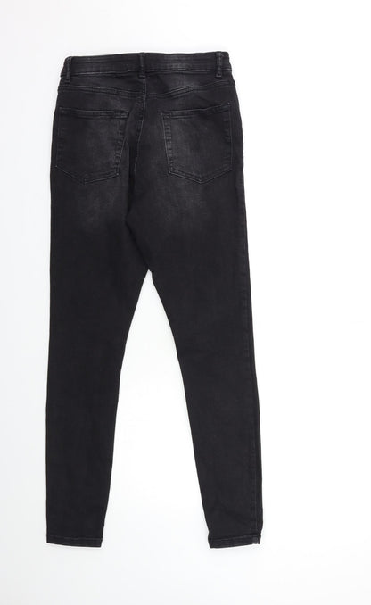 Denim & Co. Womens Black  Denim Skinny Jeans Size 12 L28 in