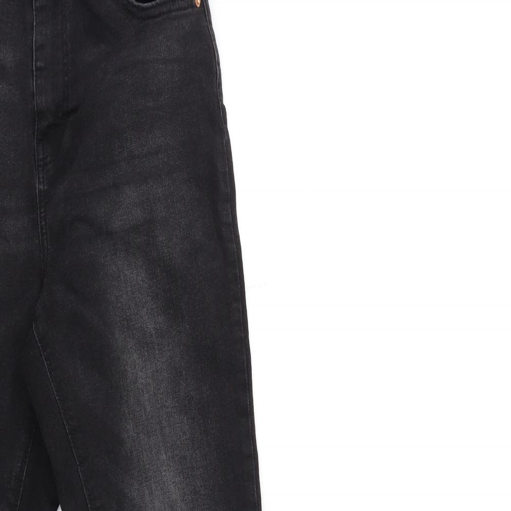 Denim & Co. Womens Black  Denim Skinny Jeans Size 12 L28 in