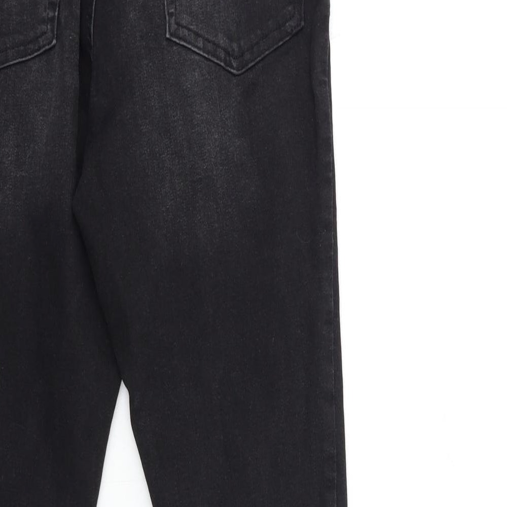 Denim & Co. Womens Black  Denim Skinny Jeans Size 12 L28 in