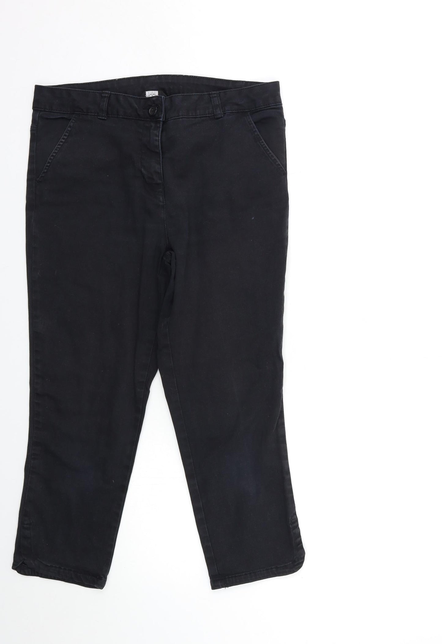 George Womens Black   Trousers  Size 12 L26 in