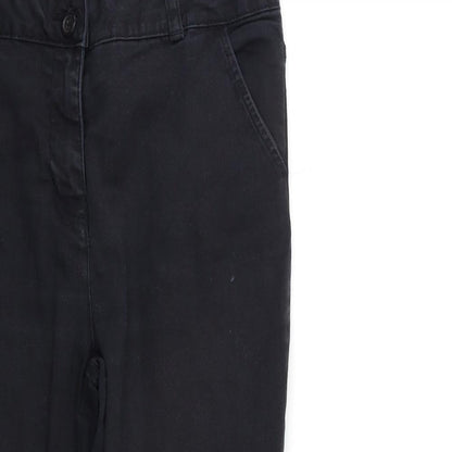 George Womens Black   Trousers  Size 12 L26 in