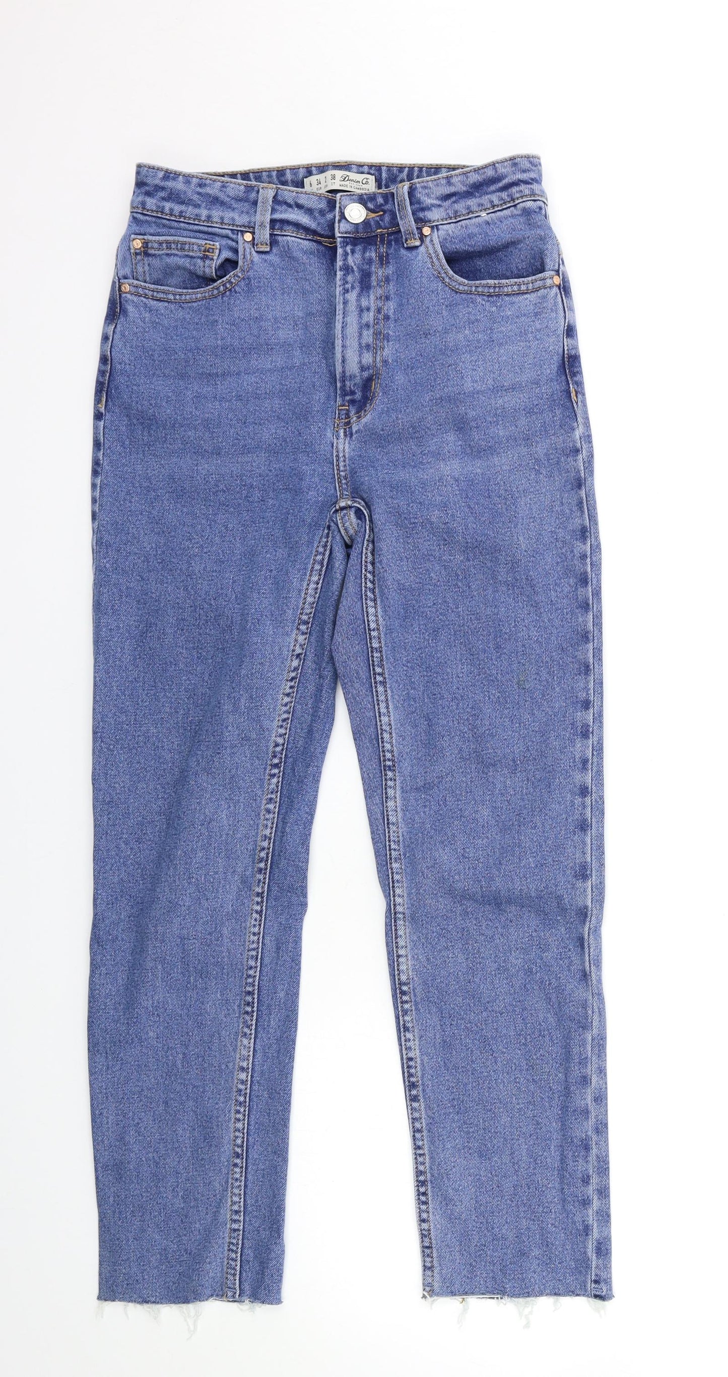 Denim & Co. Womens Blue  Denim Skinny Jeans Size 6 L25 in