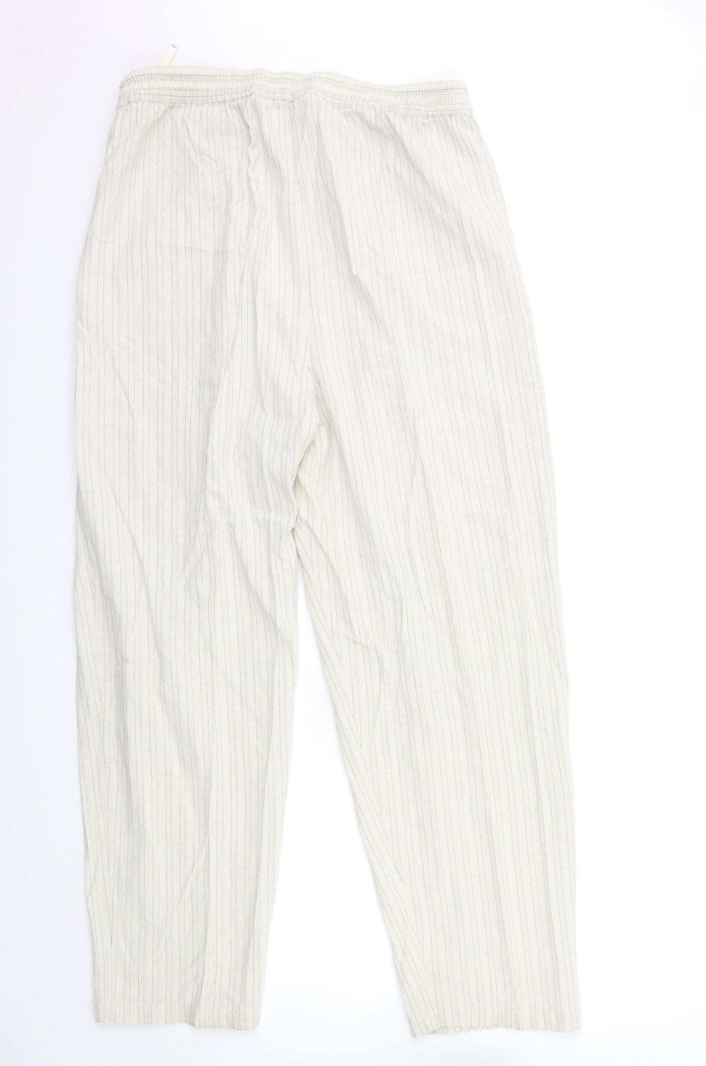 Womens UK Size 32 in ELVI Regular Fit  Beige Trousers