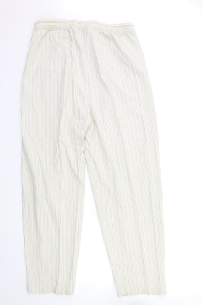 Womens UK Size 32 in ELVI Regular Fit  Beige Trousers