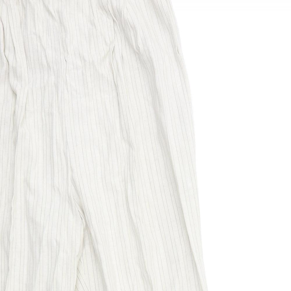 Womens UK Size 32 in ELVI Regular Fit  Beige Trousers