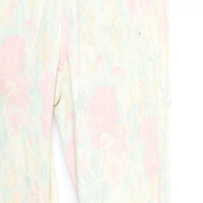 Topshop Womens Beige Floral Denim Skinny Jeans Size 25 in L32 in