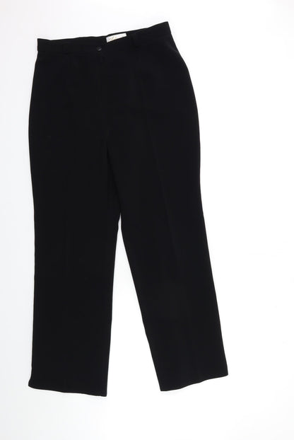 adania Womens Black   Trousers  Size 14 L29 in