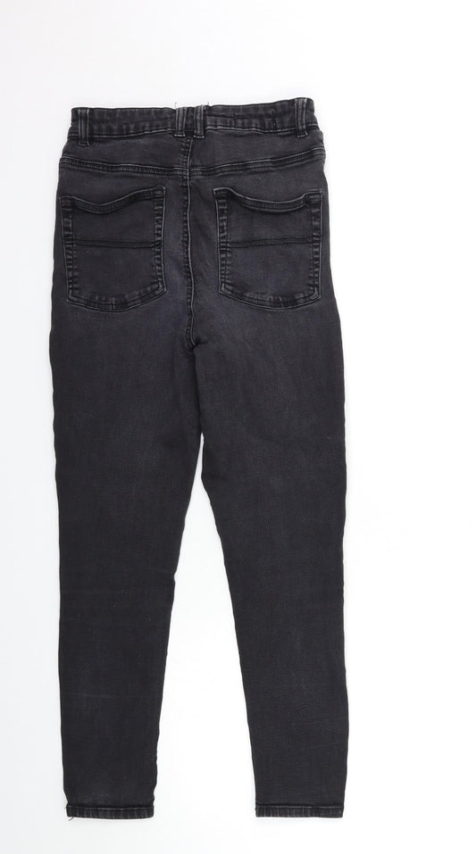 COLLUSION Womens Black  Denim Skinny Jeans Size 28 in L30 in