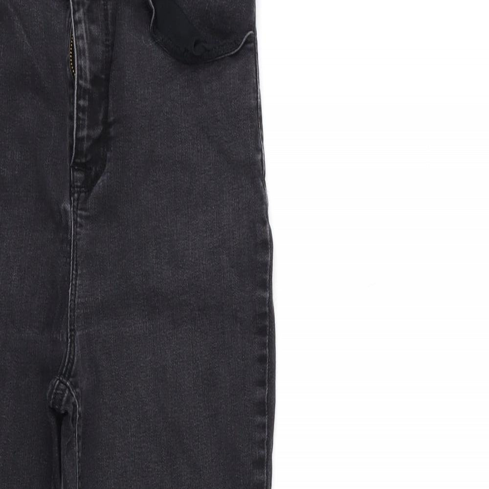 COLLUSION Womens Black  Denim Skinny Jeans Size 28 in L30 in