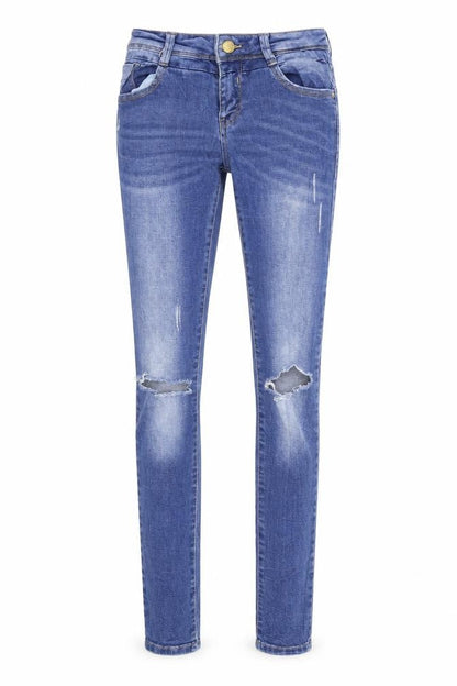 Womens UK Size 36 in TALLY WEiJL Regular Fit Skinny Blue Jeans