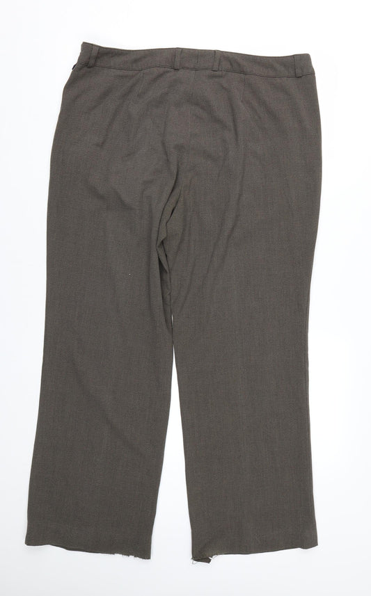 Womens UK Size 36 Robell Regular Fit  Brown Trousers