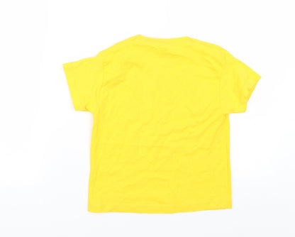 Fruit of the Loom Girls Yellow   Basic T-Shirt Size 3-4 Years  - Children in Need