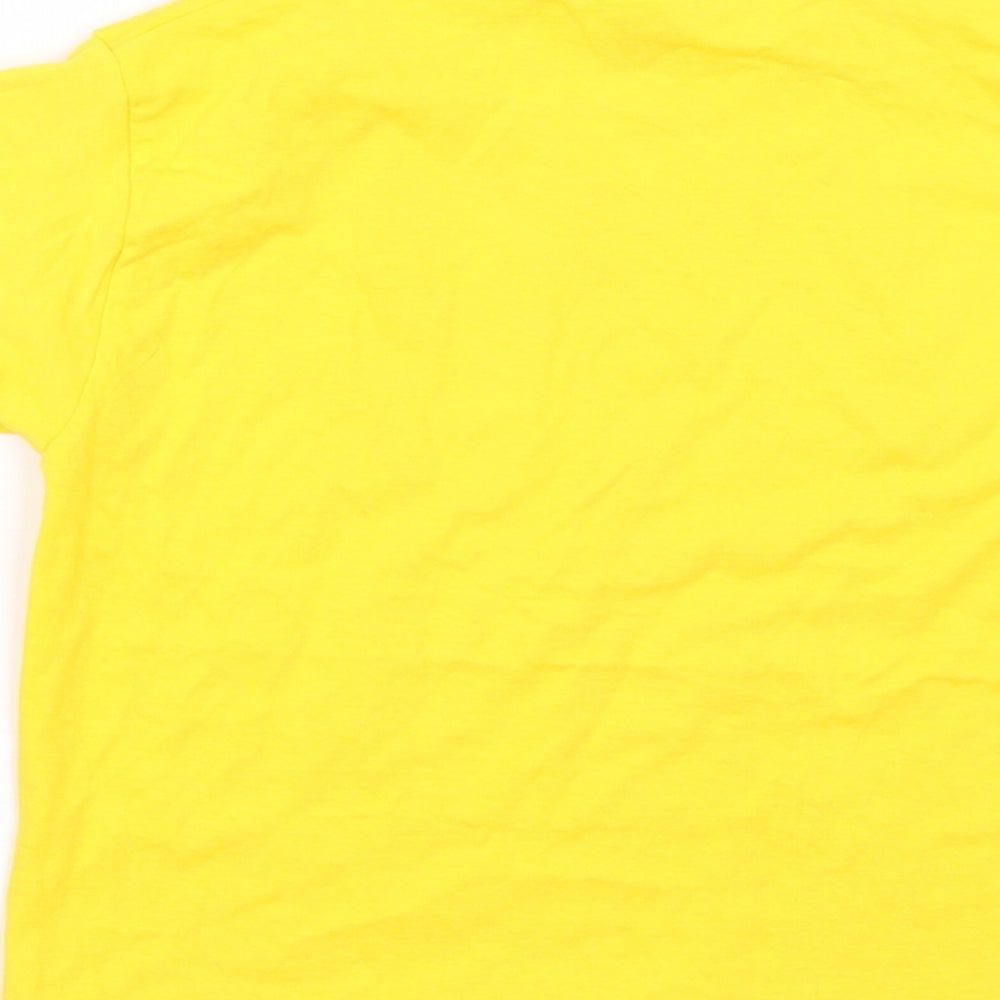 Fruit of the Loom Girls Yellow   Basic T-Shirt Size 3-4 Years  - Children in Need