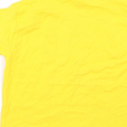 Fruit of the Loom Girls Yellow   Basic T-Shirt Size 3-4 Years  - Children in Need