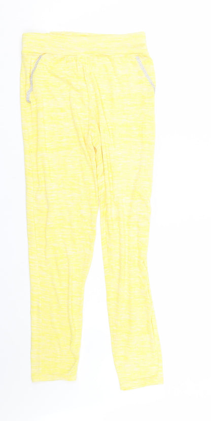 Preworn Womens Yellow Striped  Cami Lounge Pants Size 10