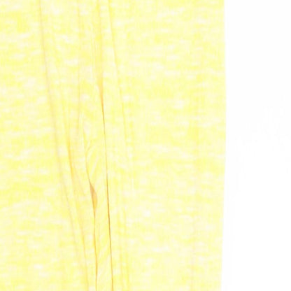 Preworn Womens Yellow Striped  Cami Lounge Pants Size 10