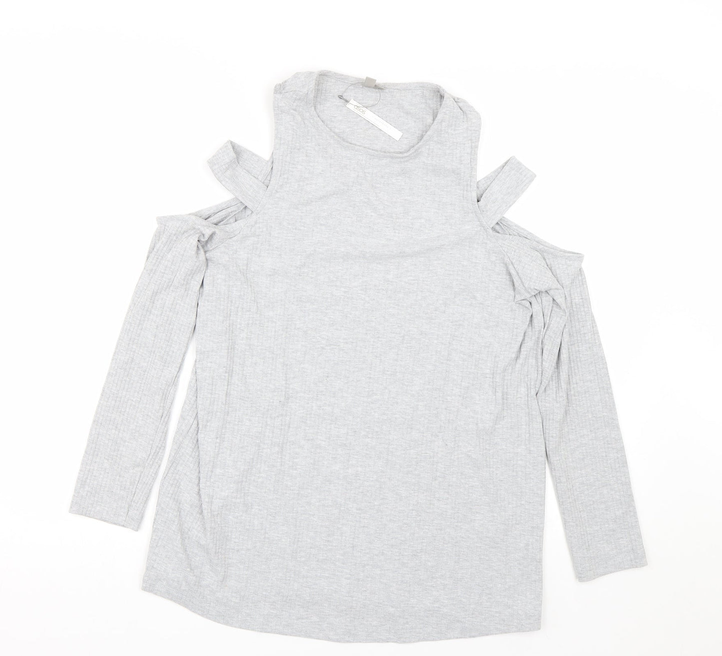 Womens UK Size 12 ASOS Grey Basic T-Shirt
