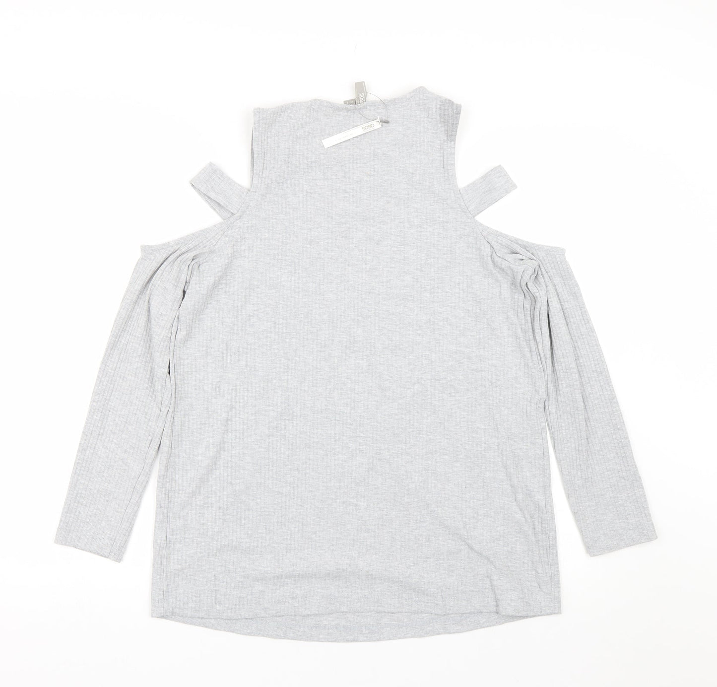 Womens UK Size 12 ASOS Grey Basic T-Shirt