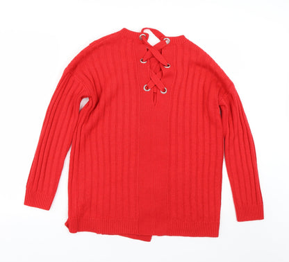 Womens UK Size 8 ASOS Red Pullover Jumper