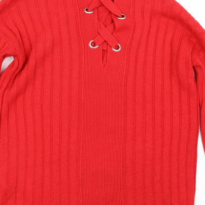 Womens UK Size 8 ASOS Red Pullover Jumper