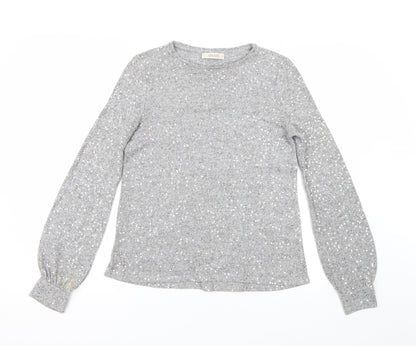 Womens UK Size XS Oasis Grey Pullover Jumper