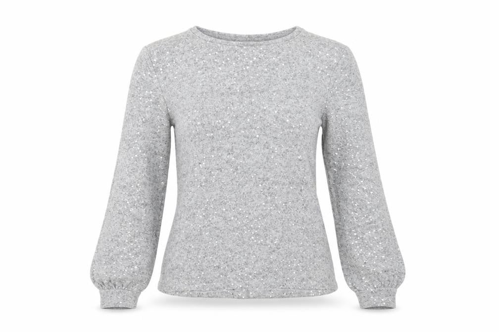 Womens UK Size XS Oasis Grey Pullover Jumper